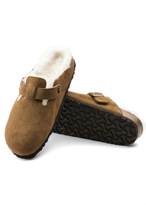 Boston Shearling LEVE sandal Mink Birkenstock 